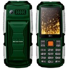 Сотовый телефон BQ M-2430 Tank Power, 2.4", 2 sim, 4000мАч, серебристо/зеленый - фото 321175310