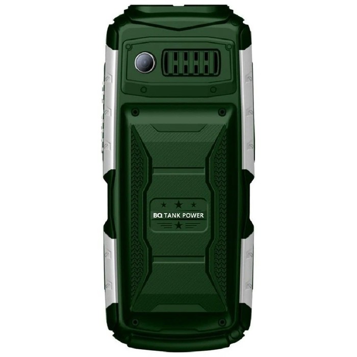 Сотовый телефон BQ M-2430 Tank Power, 2.4", 2 sim, 4000мАч, серебристо/зеленый - фото 51534766