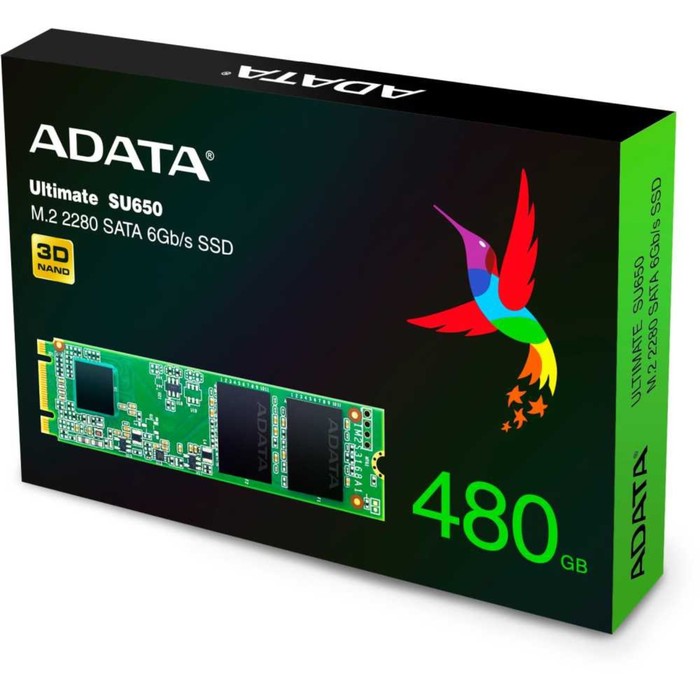 Накопитель SSD A-Data SATA III 480GB ASU650NS38-480GT-C Ultimate SU650 M.2 2280 - фото 51541513