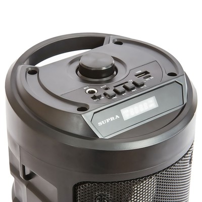 Минисистема Supra SMB-350, 20 Вт, FM, USB, Bluetooth, чёрная