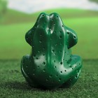 Садовая фигура "Сидящая лягушка", зелёная 15 см - Фото 3