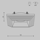 Светильник встраиваемый Technical DL005-1-01-W, 1х35Вт, 12,2х12,2х4 см, GU10, цвет белый - Фото 3