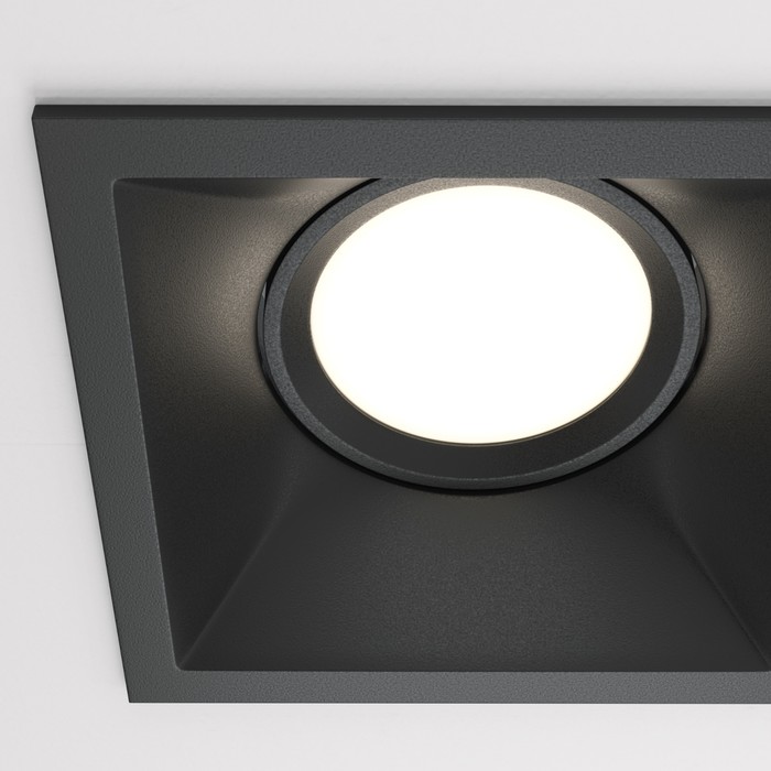Светильник встраиваемый Technical DL029-2-02B, 2х50Вт, 17,3х9х4,2 см, GU10, цвет чёрный - фото 1908079779