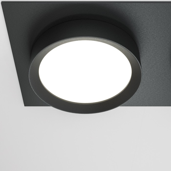 Светильник встраиваемый Technical DL086-02-GX53-SQ-B, 2х15Вт, 22х11х4,5 см, GX53, цвет чёрный - фото 1908080418