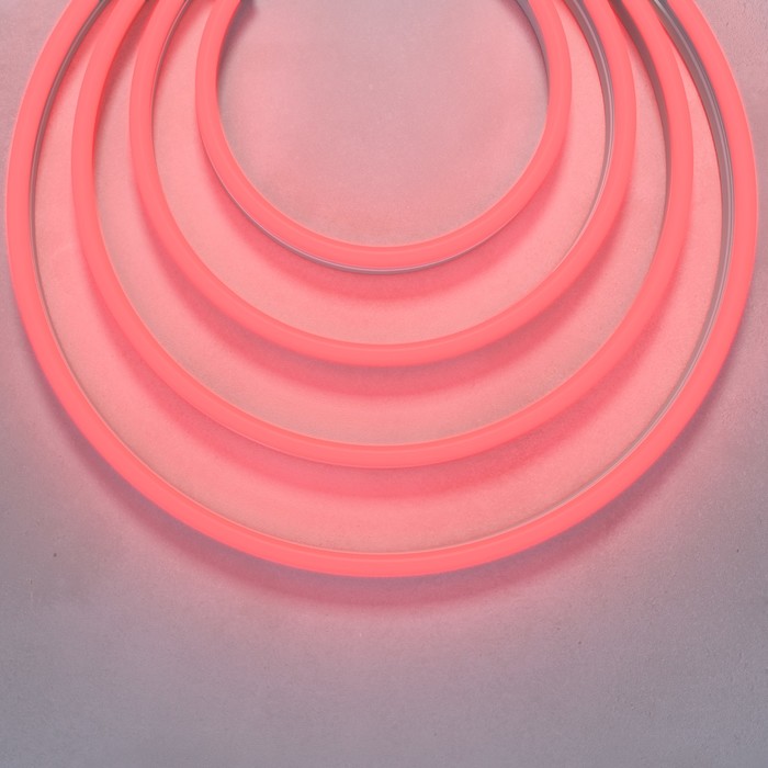 Гибкий неон Led Strip, IP67, 9.6Вт/м, LED, свечение красное - Фото 1