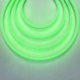 Гибкий неон Led Strip, IP67, 9.6Вт/м, LED, свечение зелёное
