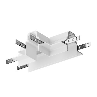 Коннектор Т-образный для встраиваемой трековой системы Technical TRA010CT-42W, 23,9х23,9х5,35 см, цвет белый