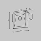 Комплект заглушек для встраиваемой трековой системы Technical TRA084EC-12B, 3,3х3,3х1,2 см, цвет чёрный, 2 шт - Фото 4