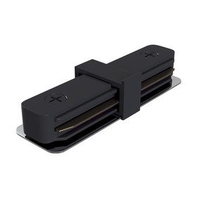 Коннектор прямой для накладной трековой системы Technical TRA001C-11B, 7,1х3,3х2 см, цвет чёрный