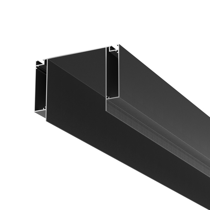 Алюминиевый профиль ниши скрытого монтажа для ГКЛ потолка Technical ALM-11681-PL-B-2M, 200х11,6х8,1 см, цвет чёрный