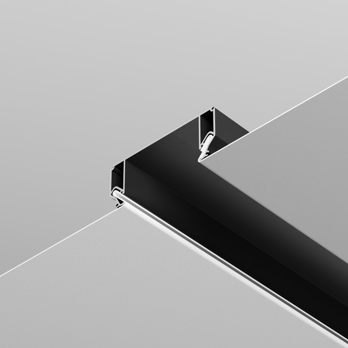 Алюминиевый профиль ниши скрытого монтажа в натяжной потолок Technical ALM-9940-SC-B-2M, 200х9,9х4 см, цвет чёрный - фото 1909549719