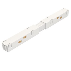 Коннектор питания прямой для трековой системы Technical TRA004PC-22W, 19,5х1,8х1,8 см, цвет белый