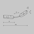 Коннектор питания радиусный для трековой системы Technical TRA034CS-B, 19х1,6х1,8 см, цвет чёрный - Фото 6