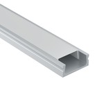Алюминиевый профиль накладной Led Strip ALM001S-2M, 200х1,5х0,6 см, цвет серебро - фото 4254670