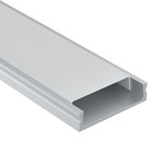 Алюминиевый профиль накладной Led Strip ALM002S-2M, 200х2,38х0,6 см, цвет серебро - фото 4254686