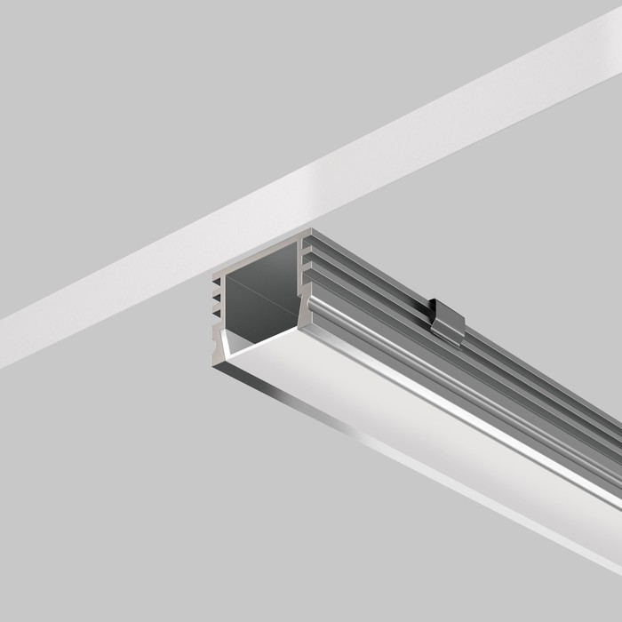 Алюминиевый профиль накладной Led Strip ALM005S-2M, 200х1,6х1,2 см, цвет серебро - Фото 1