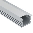 Алюминиевый профиль встраиваемый Led Strip ALM006S-2M, 200х2,2х1,2 см, цвет серебро - фото 297435324