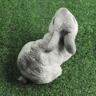 Садовая фигура "Сидящий зайчик", бело-серая, 11 см × 20 см × 13 см - Фото 3