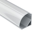 Алюминиевый профиль накладной Led Strip ALM008S-2M, 200х1,6х1,6 см, цвет серебро - фото 4254780