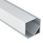 Алюминиевый профиль накладной Led Strip ALM009S-2M, 200х1,6х1,6 см, цвет серебро - фото 4254797