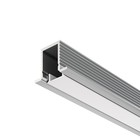 Алюминиевый профиль встраиваемый Led Strip ALM-1209-S-2M, 200х1,24х0,9 см, цвет серебро - Фото 1