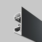 Алюминиевый профиль накладной Led Strip ALM-1848-B-2M, 200х4,83х1,8 см, цвет чёрный - Фото 7