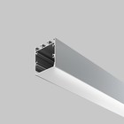 Алюминиевый профиль подвесной-накладной Led Strip ALM-3535B-S-2M, 200х3,5х3,5 см, цвет серебро - Фото 3
