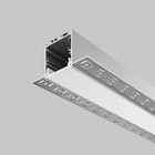 Алюминиевый профиль скрытого монтажа Led Strip ALM-7135-S-2M, 200х7,15х3,5 см, цвет серебро - Фото 2