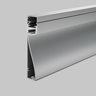 Алюминиевый профиль плинтус с подсветкой Led Strip ALM-8018-S-2M, 200х8х1,8 см, цвет серебро - Фото 7