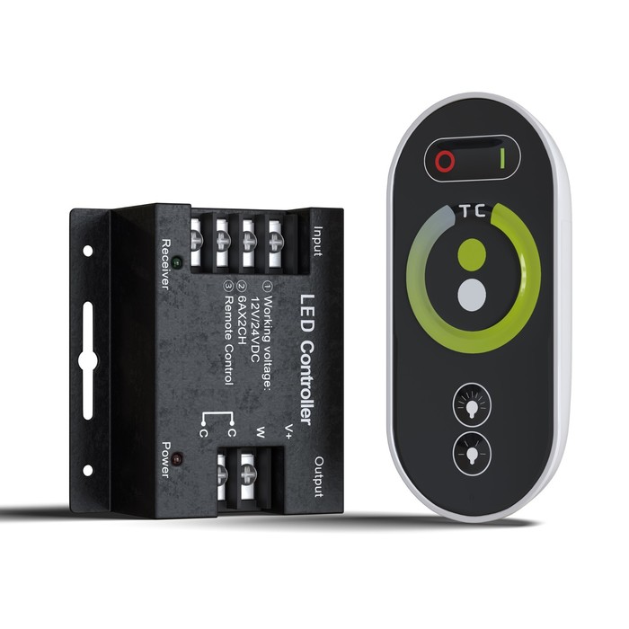 Контроллер для светодиодной ленты MIX Led Strip CLM004, 360Вт, 8,3х7,9х3,3 см, цвет чёрный