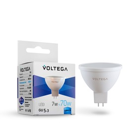 Лампа Voltega 7059, 7Вт, 5х5х5,3 см, GU5.3, 580Лм, 4000К, цвет матовый