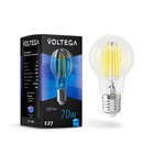 Лампа Voltega 7141, 7Вт, 6х6х10,5 см, E27, 720Лм, 4000К, цвет прозрачный - фото 4255144