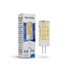 Лампа Voltega 7184, 5Вт, 1,6х1,6х4,5 см, G4, 460Лм, 4000К, цвет прозрачный - фото 4255166
