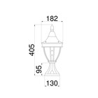 Светильник ландшафтный Outdoor O027FL-01B, 1х60Вт, 18,2х18,2х40,5 см, E27, цвет чёрный - Фото 3