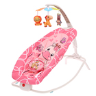 Музыкальное кресло-качалка для новорожденных, цвет розовый - фото 300889507