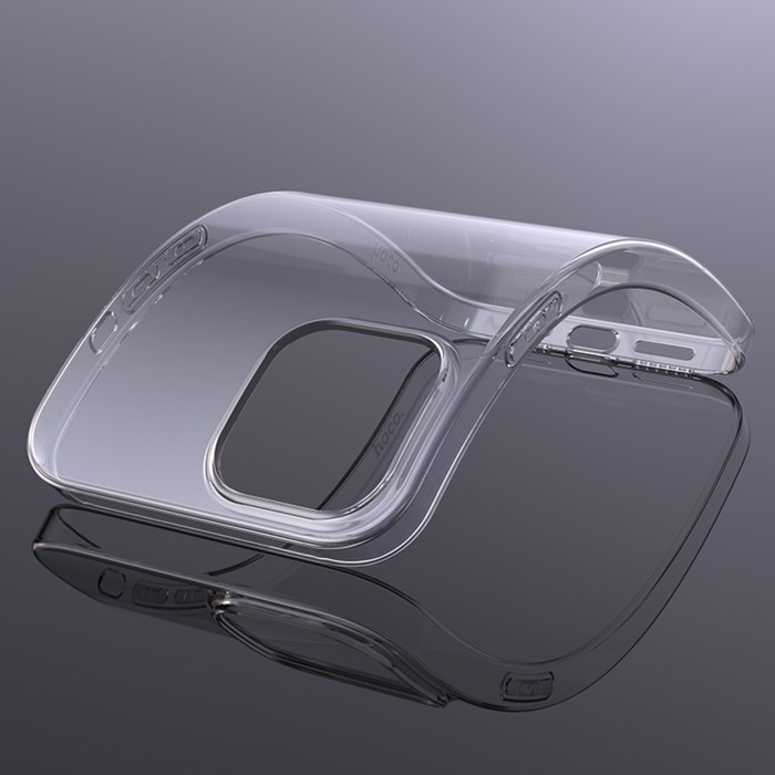 Чехол Hoco для Iphone 15, силиконовый, толщина 1.1 мм, прозрачный