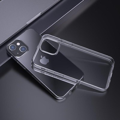 Чехол Hoco для Iphone 15 Plus, силиконовый, толщина 1.1 мм, прозрачный