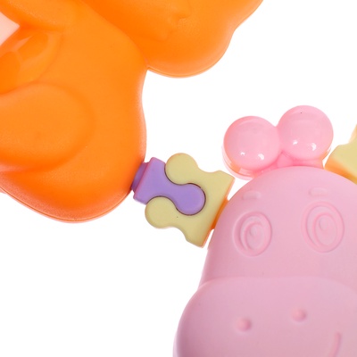 Погремушки - прорезыватели для зубов «Забавные зверята», набор 2 шт.