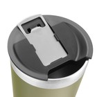 Термокружка Beer, 600 мл, c открывашкой, нержавеющая сталь, зелёная - Фото 4