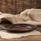 Тарелка, гладкая, красная глина, 21 см - Фото 2