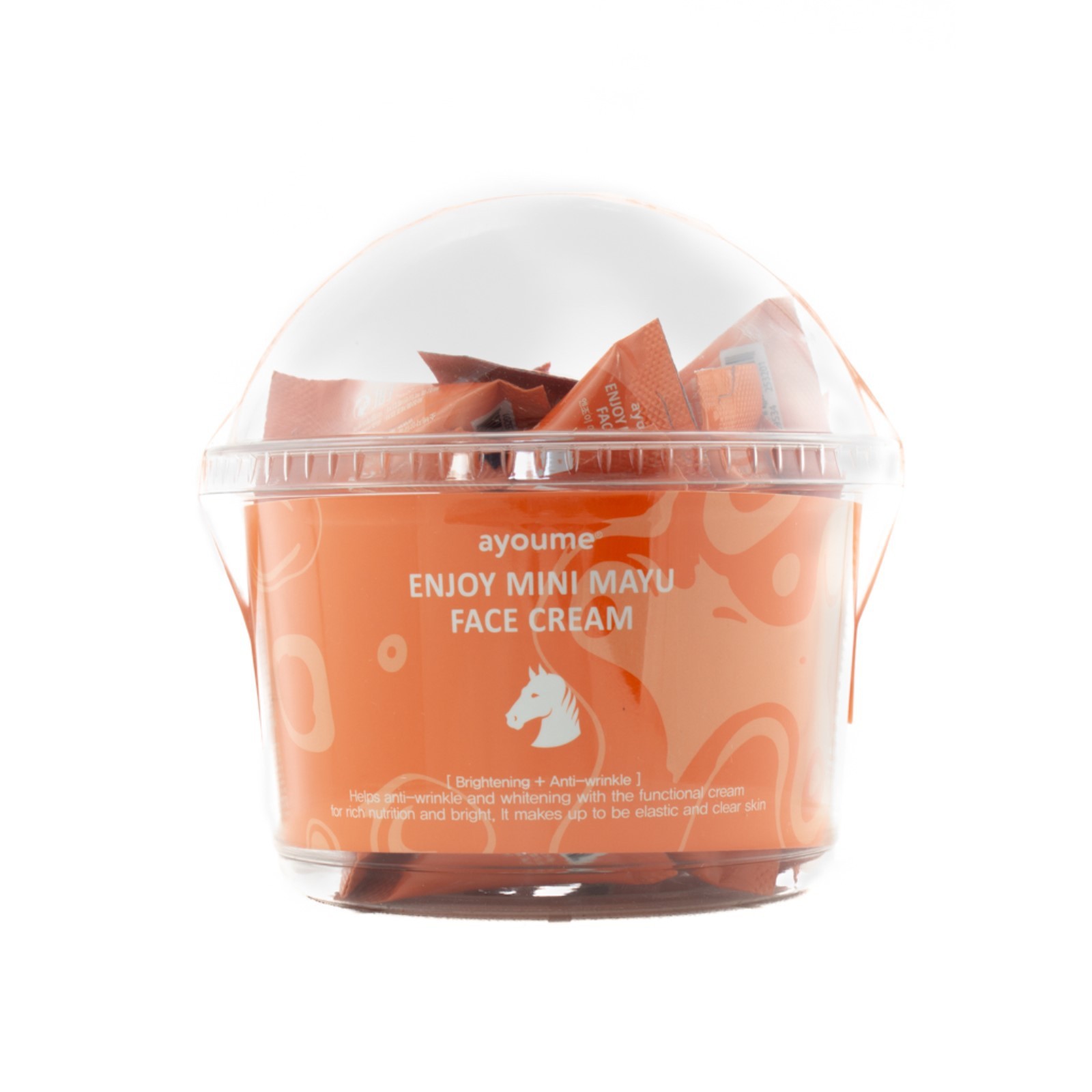 Крем для лица Ayoume Enjoy Mini Mayu Face Cream, с лошадиным жиром, 3 г ...