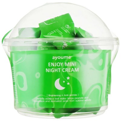 Крем для лица Ayoume Enjoy Mini Night Cream, ночной, 3 г, 200 шт