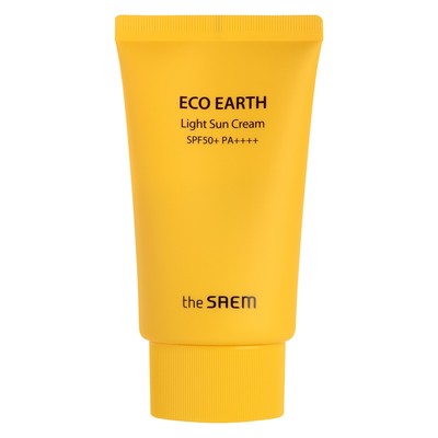 Крем для лица солнцезащитный Eco Earth Light Sun Cream SPF 50+ PA++++, 50 гр