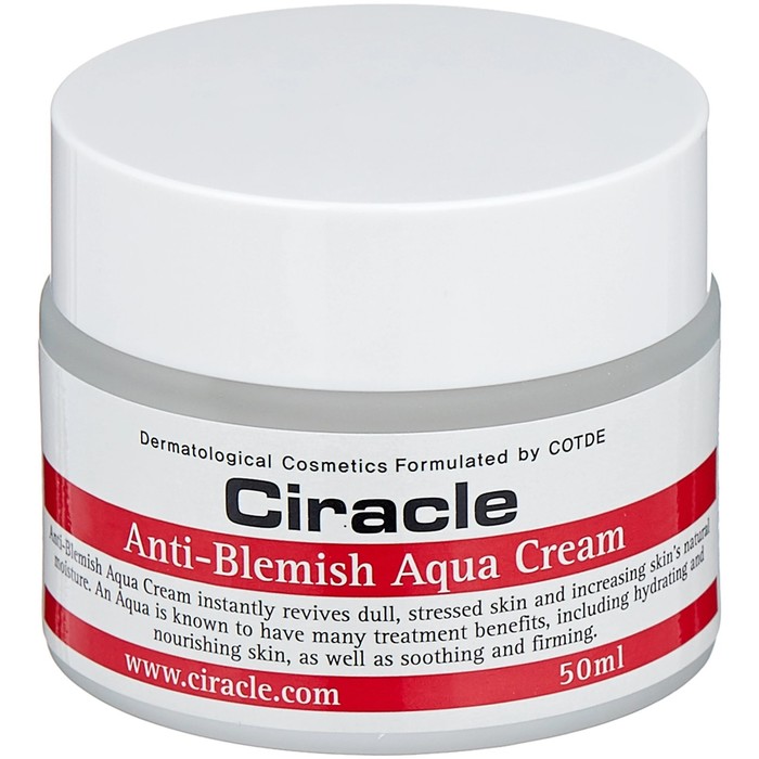Крем для лица Ciracle Anti Blemish Aqua Cream, увлажняющий, для проблемной кожи, 50 мл - Фото 1