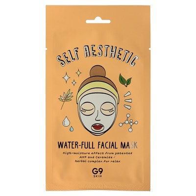 Маска для лица тканевая увлажняющая G9 Self Aesthetic Waterful Facial Mask 23мл