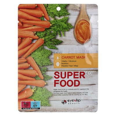 Маска для лица тканевая Eyenlip Super Food Carrot, 23 мл