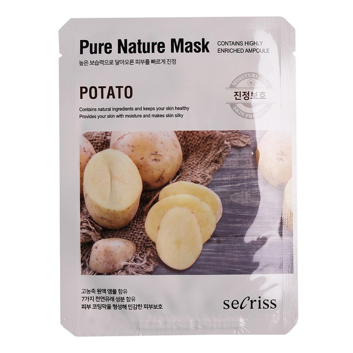 Маска тканевая Anskin Secriss Pure Nature Potato, 25 мл - Фото 1