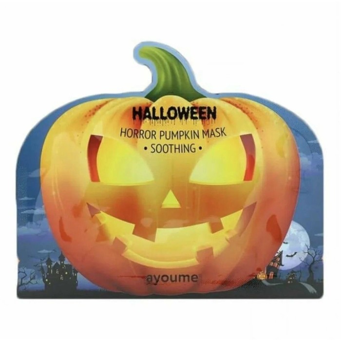 Маска Ayoume Halloween Horror Pumpkin Mask, успокаивающая, с экстрактом тыквы - Фото 1