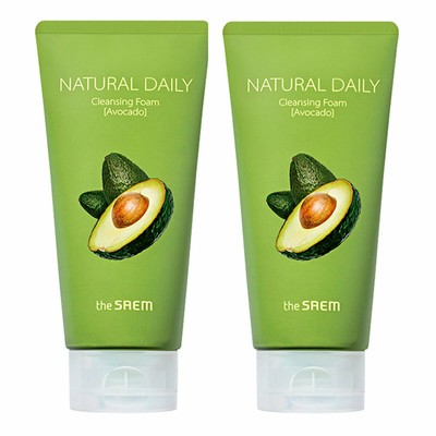 Набор пенок Natural Daily Cleansing Foam Avocado Set 2