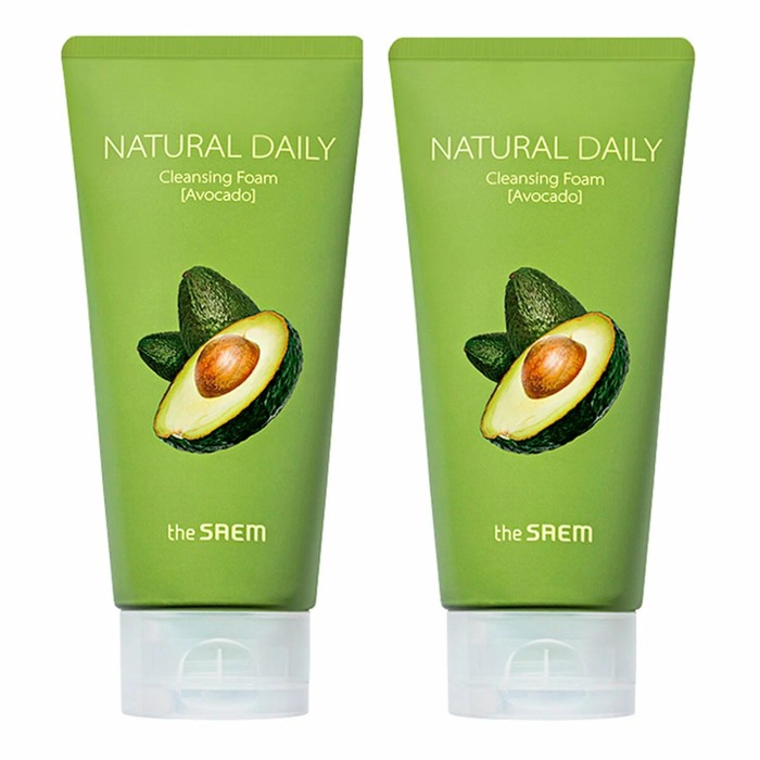 Набор пенок Natural Daily Cleansing Foam Avocado Set 2 - Фото 1